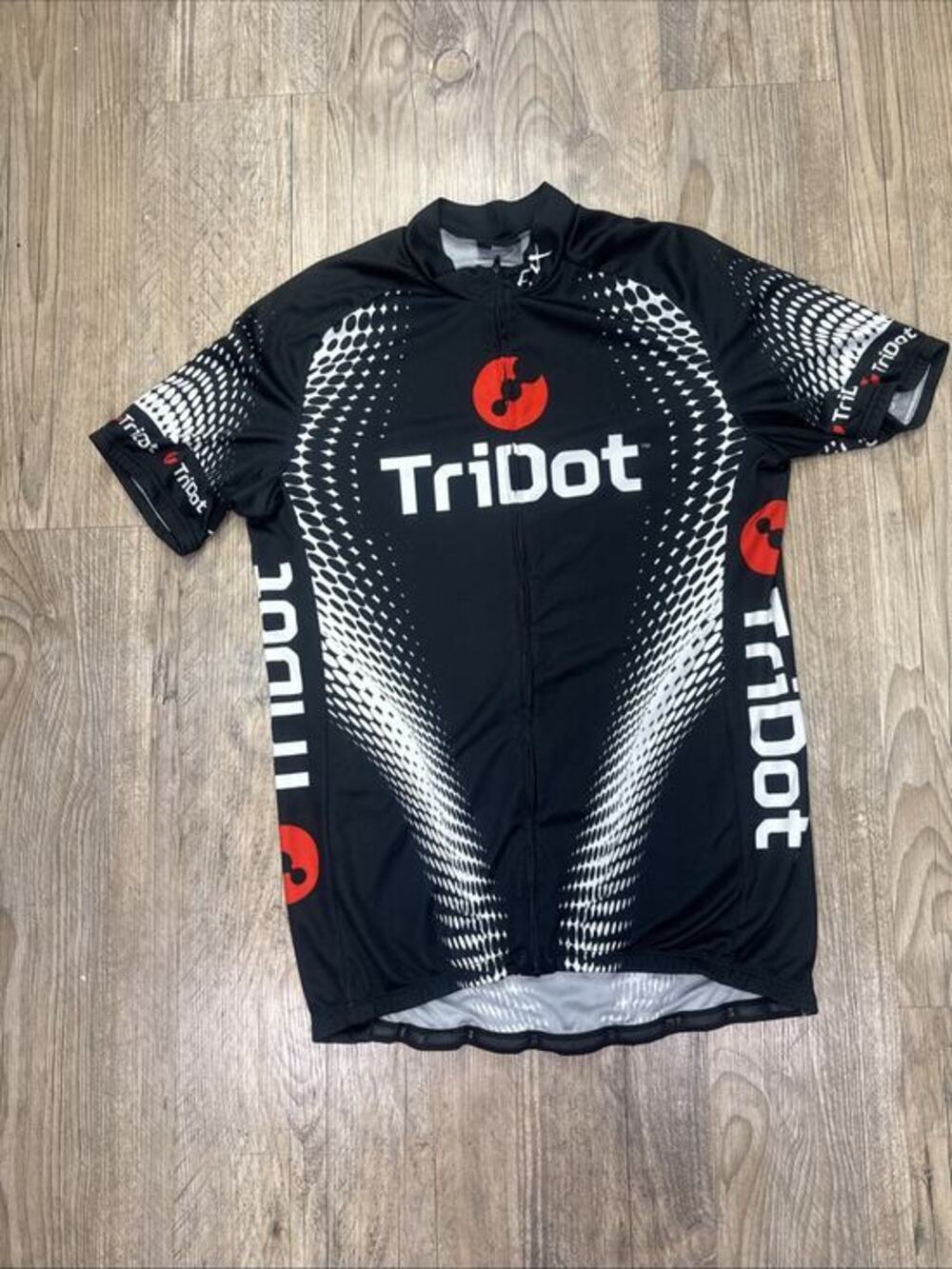 TriDot Rocket Science Men's Elite Short Sleeve Cycling Jersey Black Red [